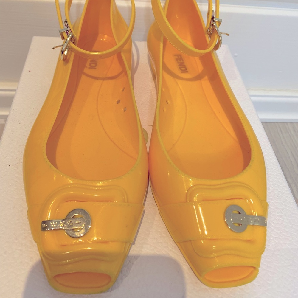 Fendi Jelly Ballerinas